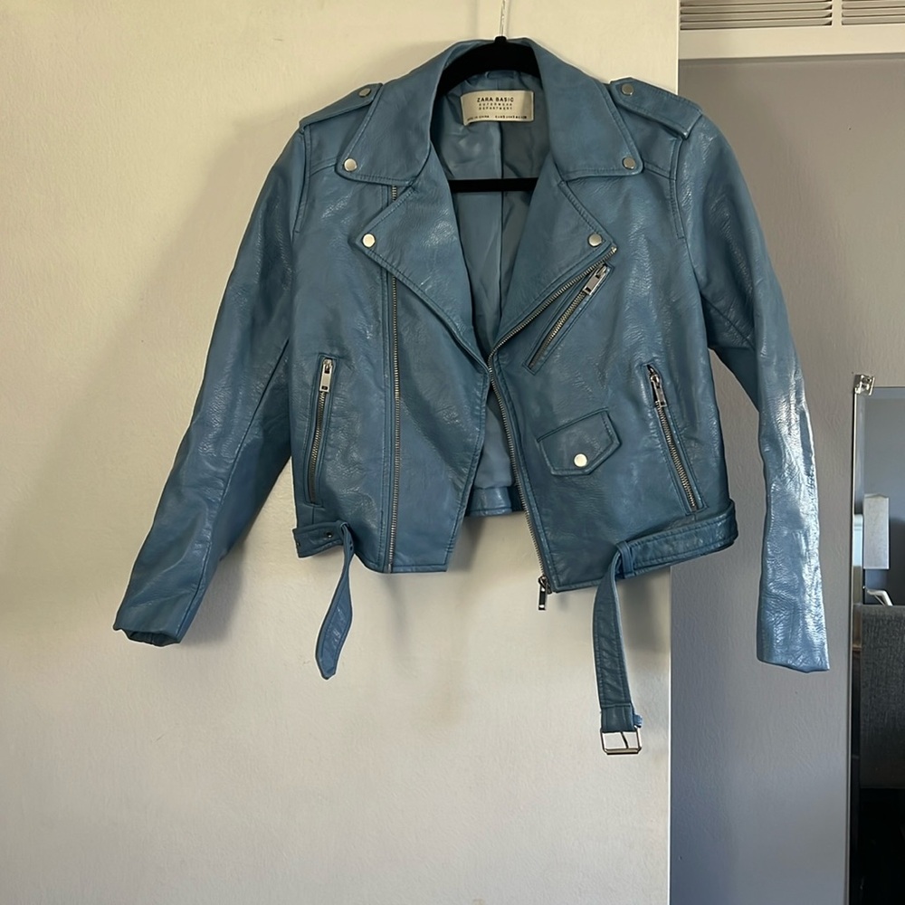 Zara leather jacket